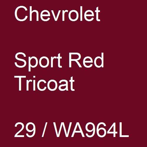 Chevrolet, Sport Red Tricoat, 29 / WA964L.